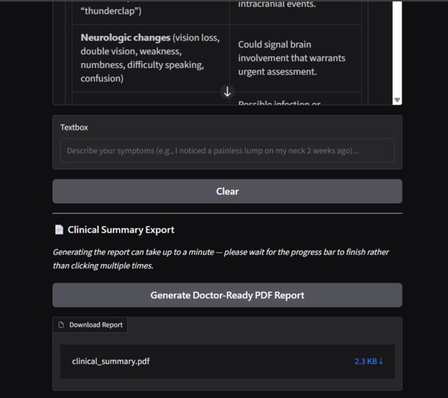OncoRAG – screenshot 2