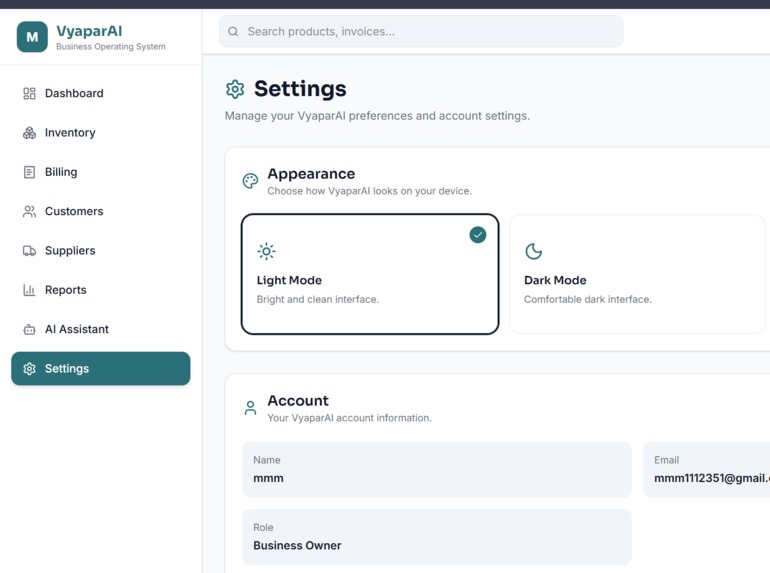 VyaparAI — AI Business Copilot – screenshot 2