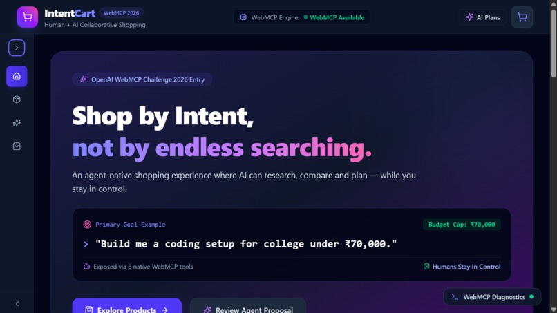 IntentCart — Agent-Native Collaborative Shopping – screenshot 2