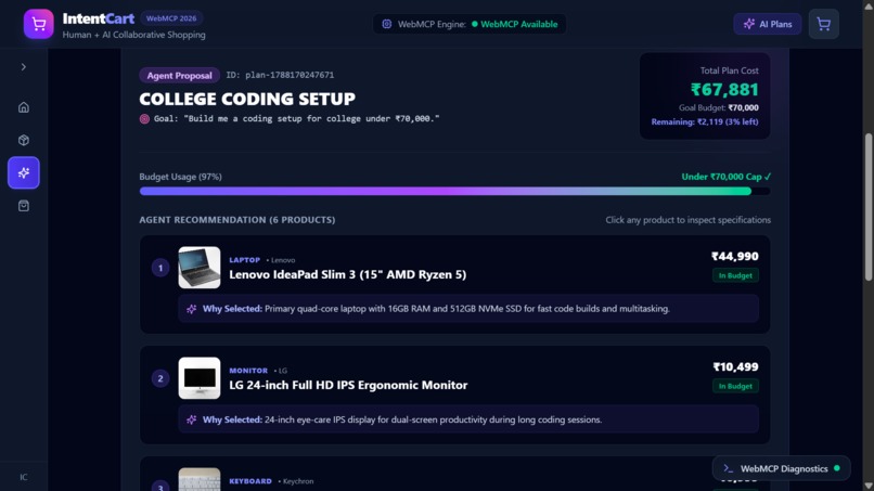 IntentCart — Agent-Native Collaborative Shopping – screenshot 8