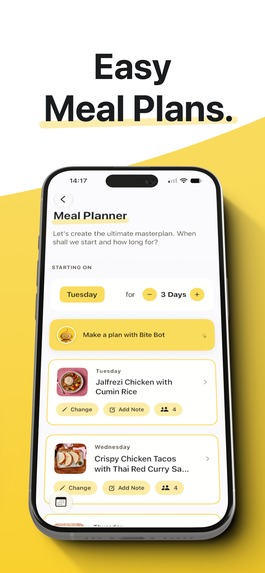 Bite Club - Family Meal Planner – screenshot 2