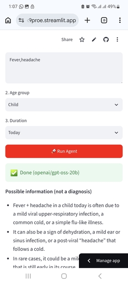 AI Health Task Agent – screenshot 2