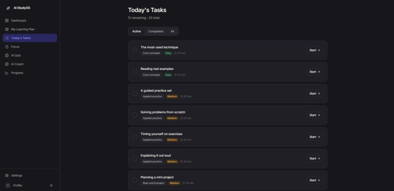 AI StudyOS – screenshot 3