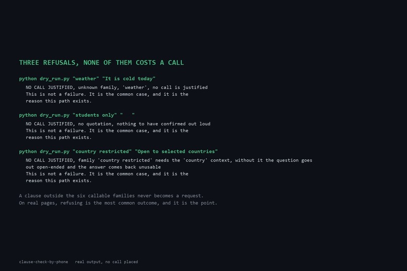 Clause Check by Phone – screenshot 2