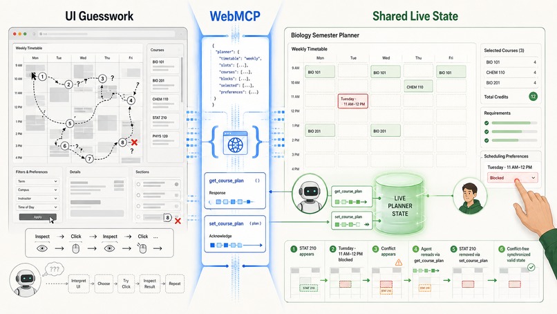 WebMCP Course Planner – screenshot 1