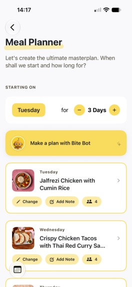 Bite Club - Family Meal Planner – screenshot 7