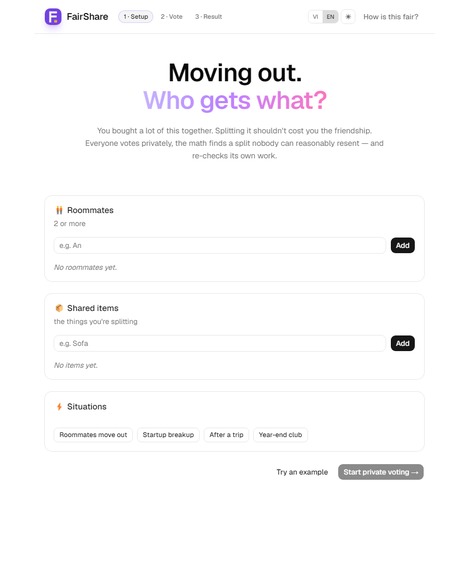 FairShare – screenshot 2