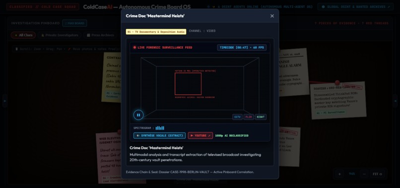 ColdCaseAI: Autonomous Crime Board OS – screenshot 6