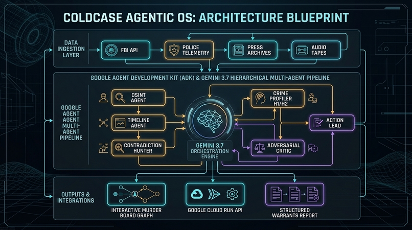 ColdCaseAI: Autonomous Crime Board OS – screenshot 2