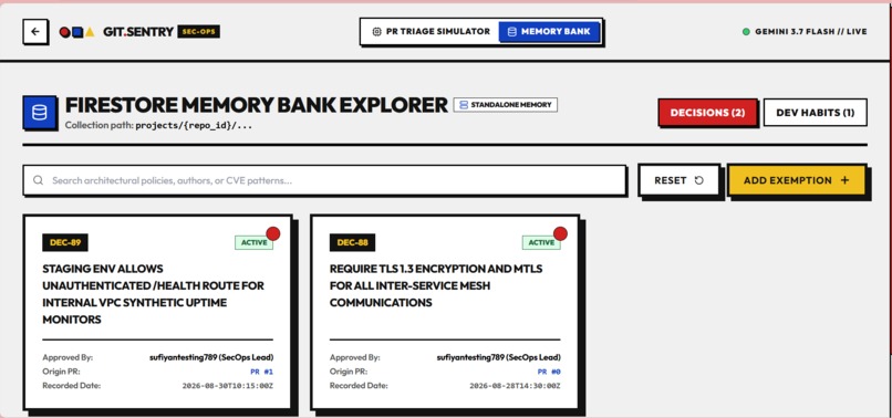 GitSentry: Stateful AI SecOps & Code Review Agent – screenshot 3