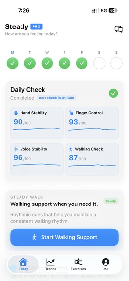 Steady – screenshot 2