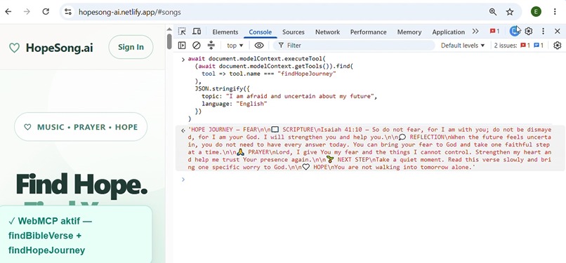 HopeSong.ai – screenshot 1