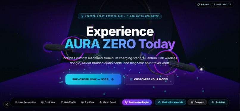 Aura Zero - 3D Web – screenshot 2