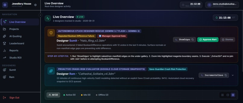 StudioPulse AI — Autonomous CAD Intelligence – screenshot 2