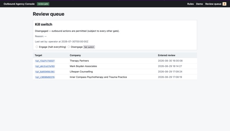 agentic outbound agency – screenshot 1