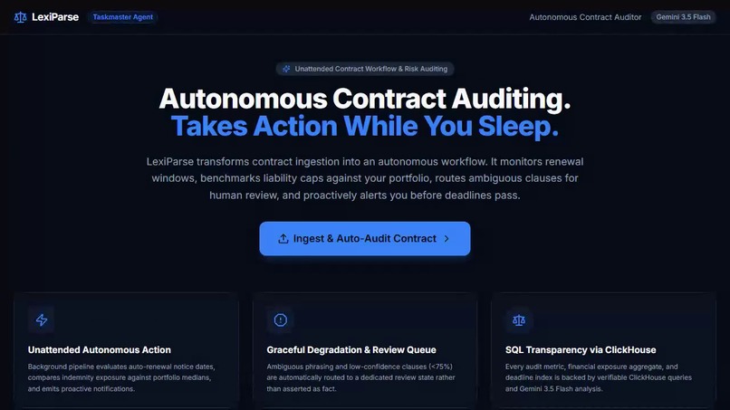LexiParse - Autonomous AI Contract Analyst &Workflow Auditor – screenshot 5