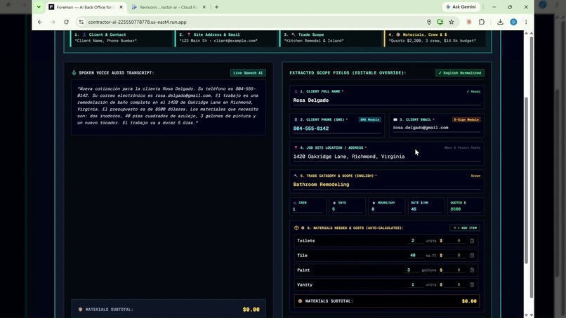 Foreman – screenshot 2