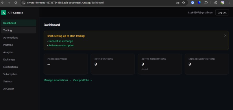FOZERA — Autonomous Trading Intelligence – screenshot 2