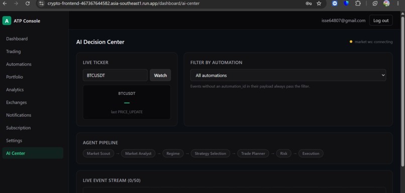 FOZERA — Autonomous Trading Intelligence – screenshot 4