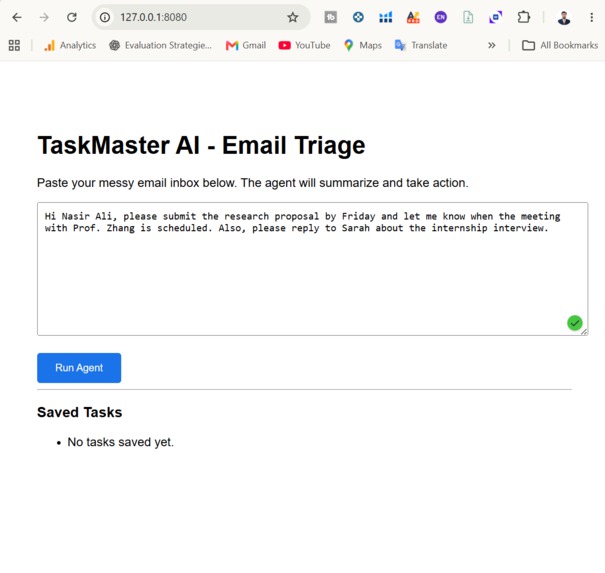 TaskMaster AI - Email Triage Commander – screenshot 1
