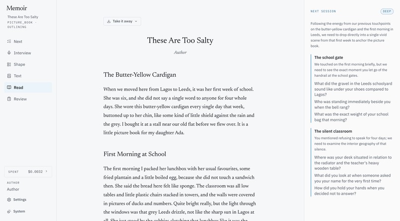 Memoir – screenshot 4