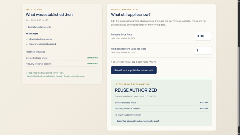 Decision Recall – screenshot 1
