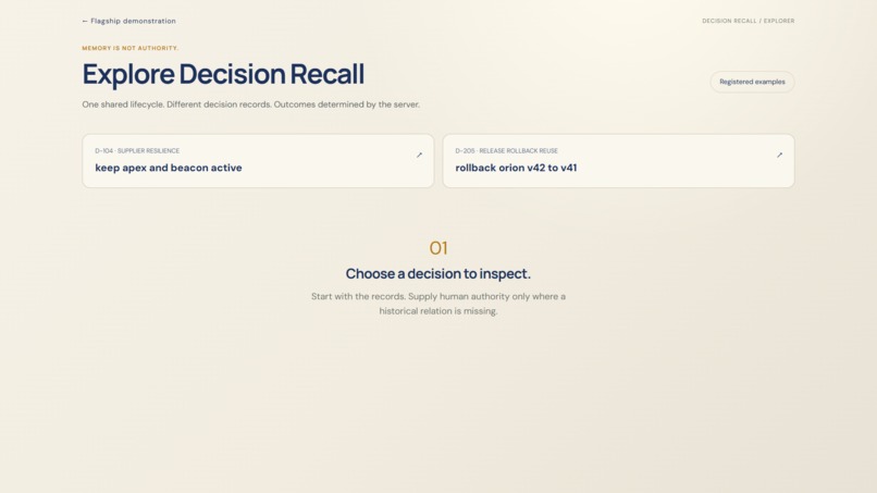 Decision Recall – screenshot 2