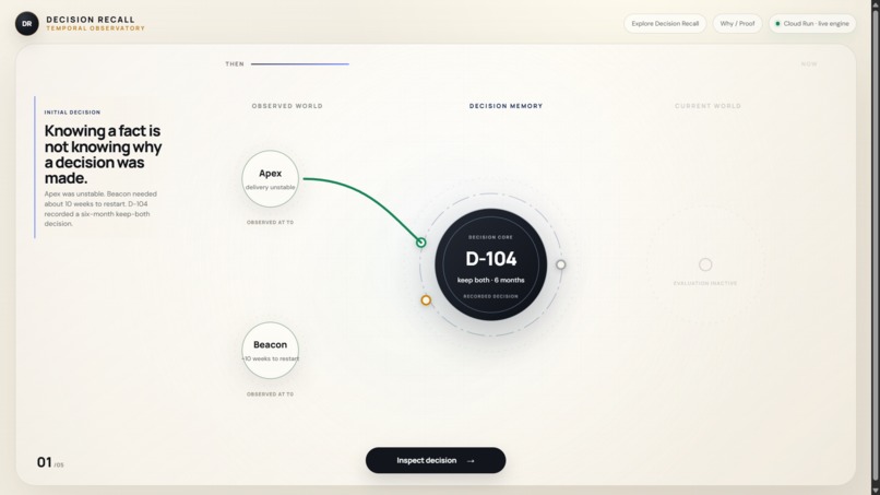 Decision Recall – screenshot 3