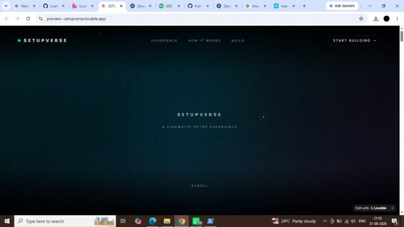 Setupverse – screenshot 1
