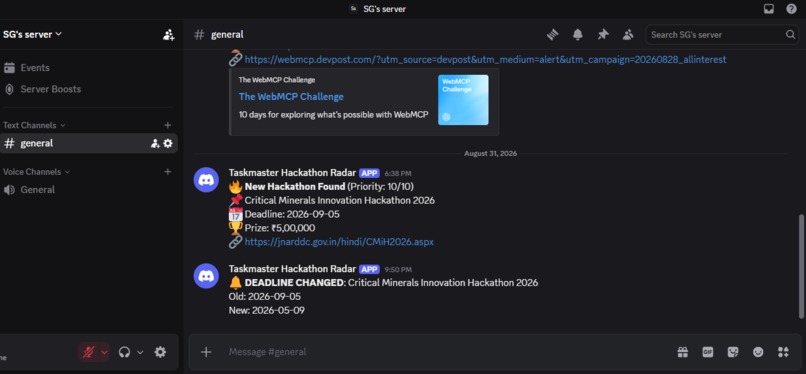 Hackathon Radar Agent – screenshot 3