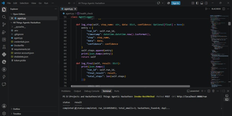 Hackathon Radar Agent – screenshot 4