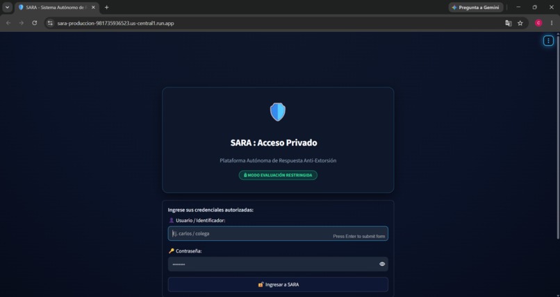 SARA - Autonomous Anti-Extortion Swarm for Public Safety – screenshot 2