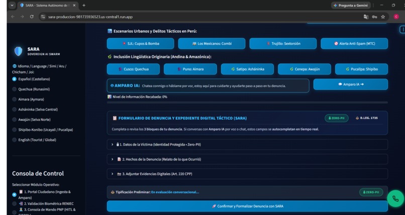 SARA - Autonomous Anti-Extortion Swarm for Public Safety – screenshot 7