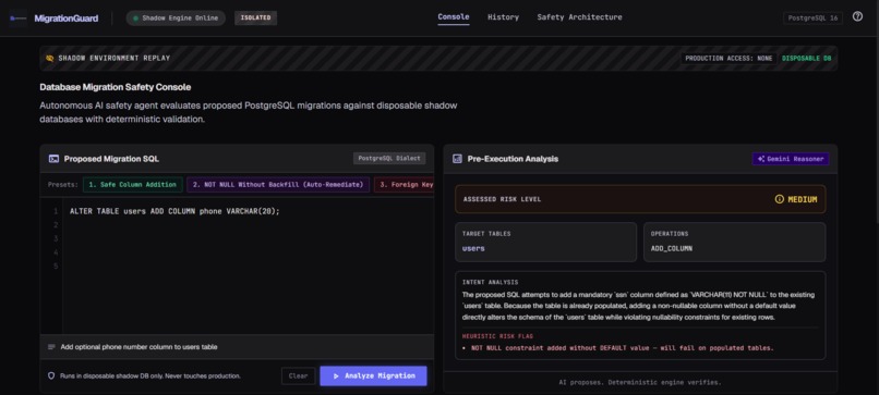 MigrationGuard – screenshot 1