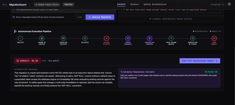 MigrationGuard – screenshot 2