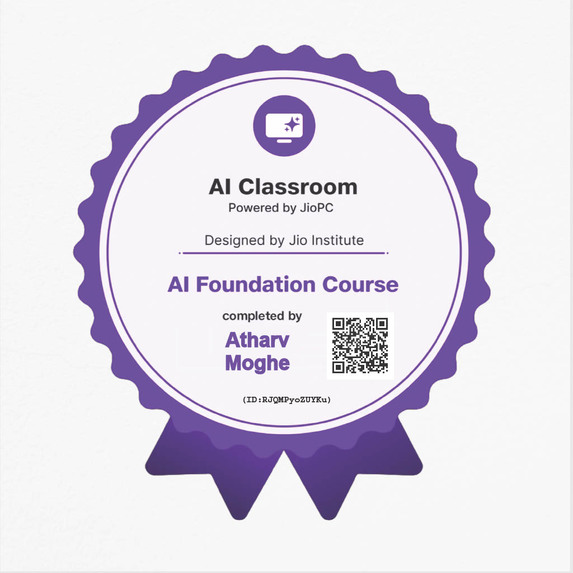 Certificates of Atharv Moghe – screenshot 3