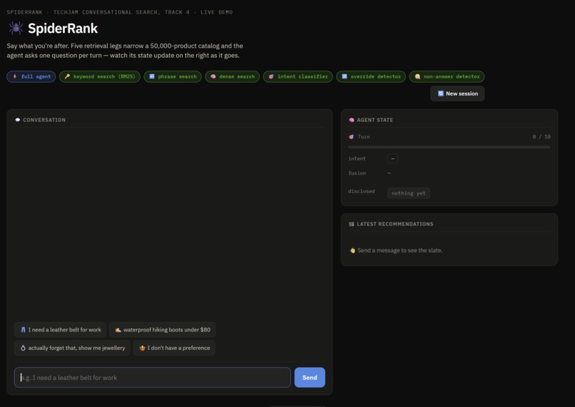SpiderRank – screenshot 1