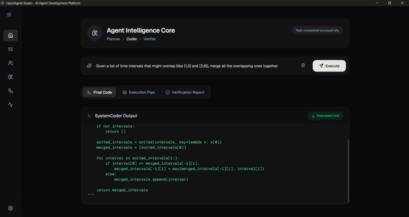 OpenAgent Studio – screenshot 1