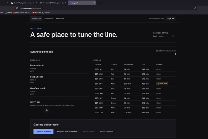 takt_shift – screenshot 2