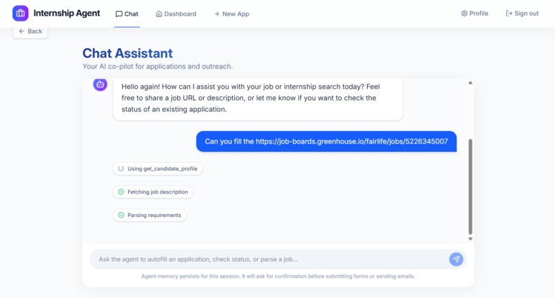 Google ATAH Internship Agent – screenshot 5