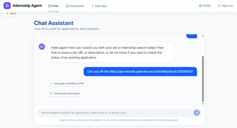 Google ATAH Internship Agent – screenshot 6