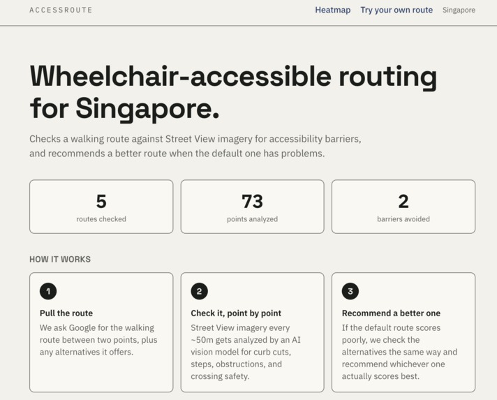 AccessRoute – screenshot 1