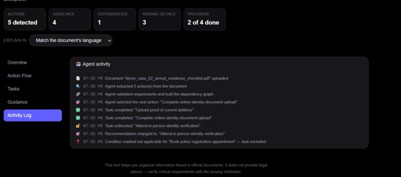 Bureaucracy Action Agent – screenshot 8