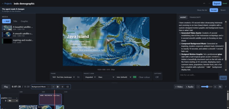 PAVA Powerful Agentic Video Editor – screenshot 2