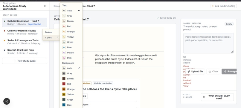 Studycanvas  – screenshot 1