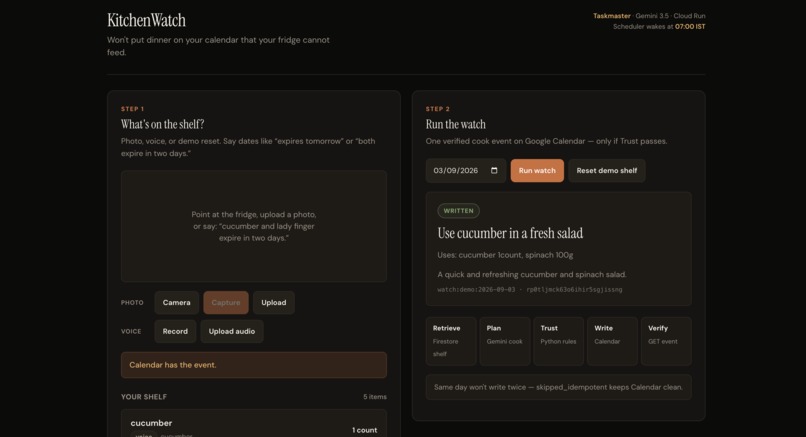 KitchenWatch – screenshot 1