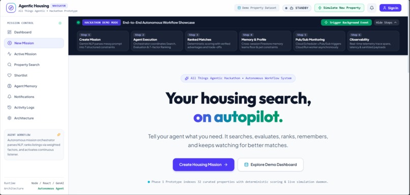 Agentic Housing Navigator – screenshot 1