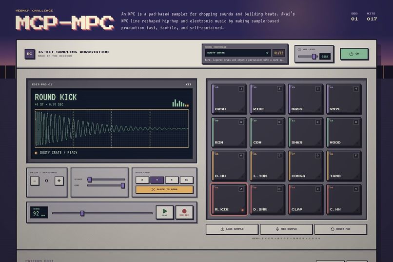 The MCP MPC – screenshot 1