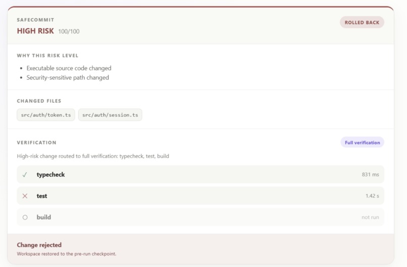 Adaptive SafeCommit – screenshot 3