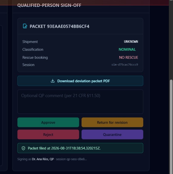 CryoMesh — Autonomous Cold-Chain Custodian – screenshot 5